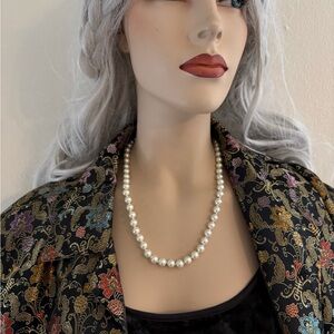 Charter Club White Pearl Necklace